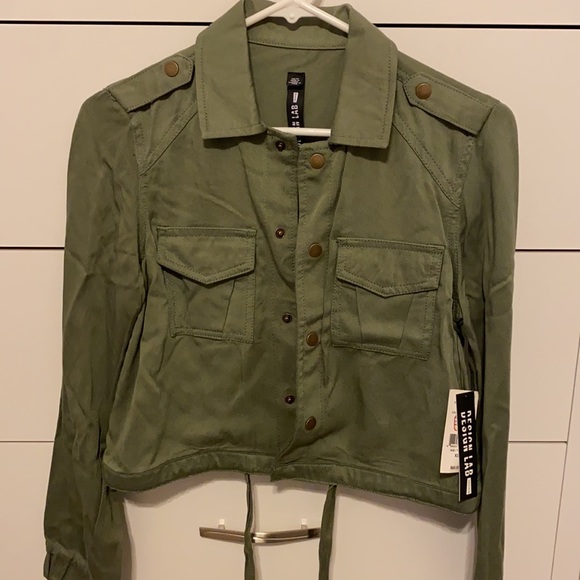 NWT Olive Green Shirt Jacket - Picture 3 of 8